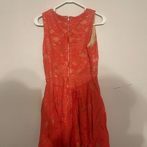 Peach/pink lace dress size 10 - dinner, wedding, formal events